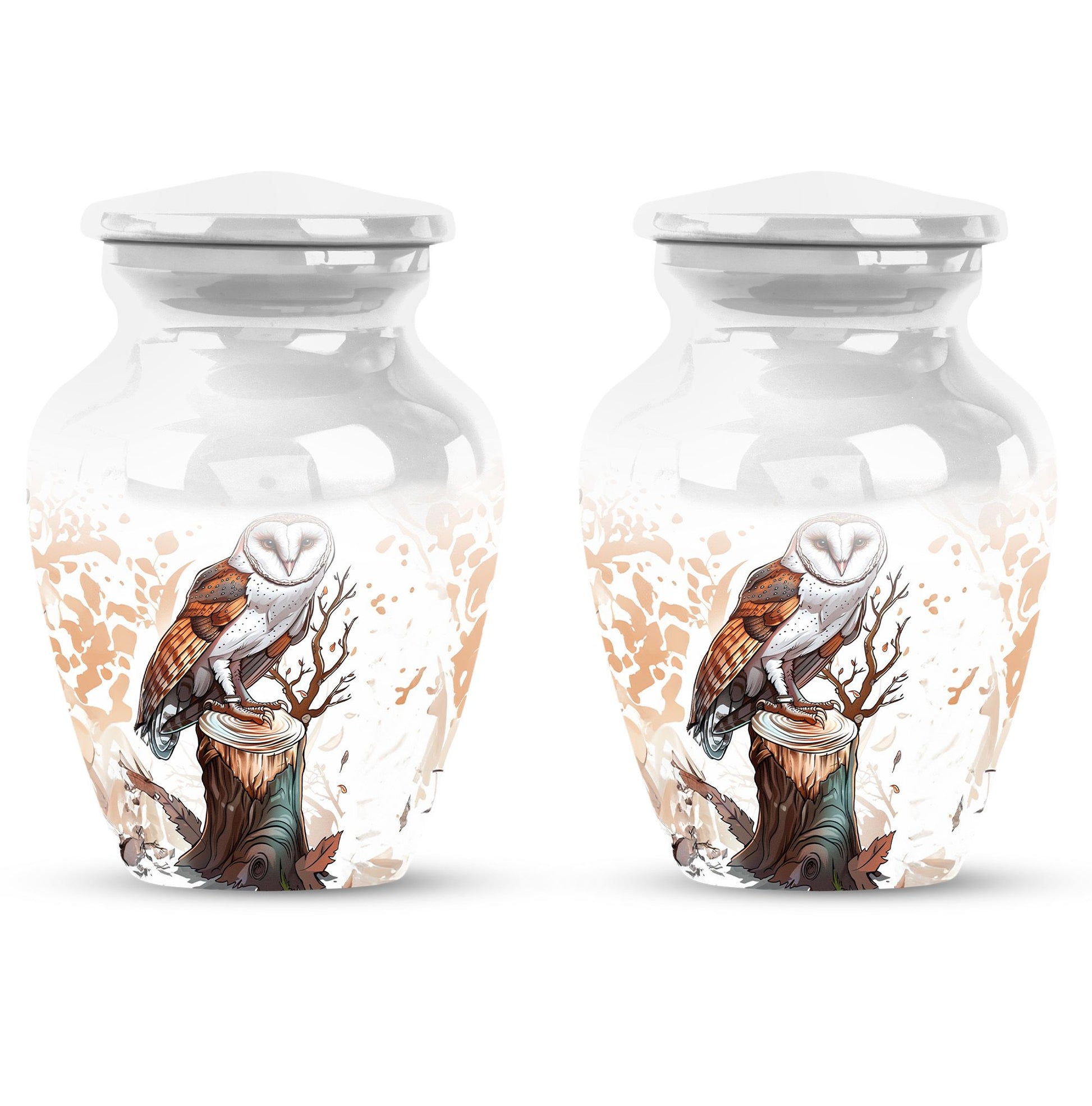 Barn Owl Urn For Human Ashes Women Funeral, Ashes Urn For Ashes
