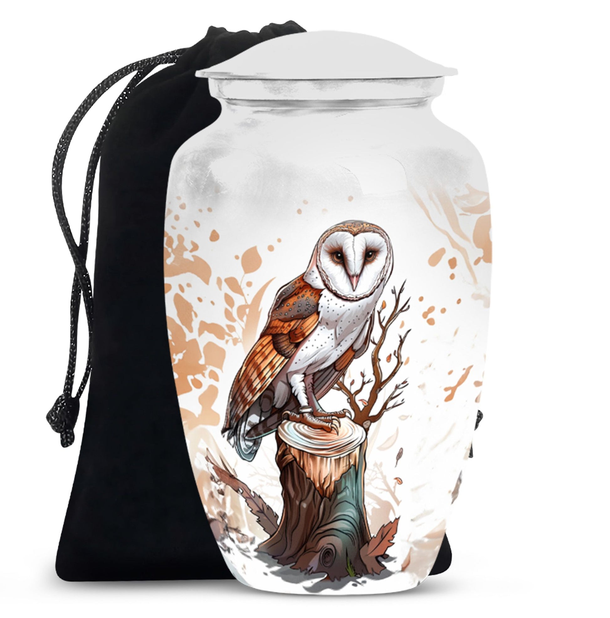 Barn Owl Urn For Human Ashes Women Funeral, Ashes Urn For Ashes