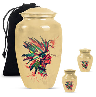 Native American Cremation Keepsakes Funeral, Ashes Cremation Urn