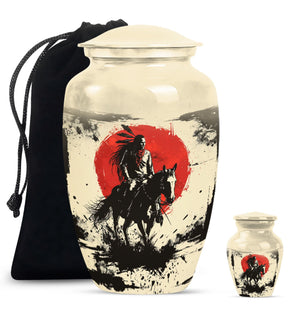 Native American Urn Cremation Keepsake Funeral, Ashes Urn For Ashes