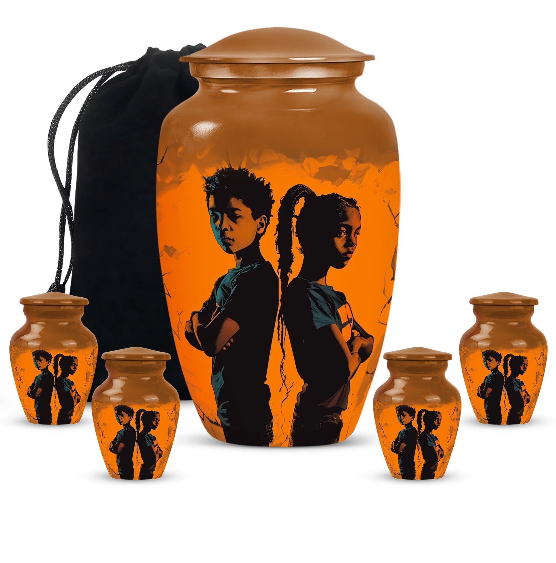 Brother And Sister Mini Urns For Human Ashes Large Funeral, Ashes Urn