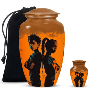 Brother And Sister Mini Urns For Human Ashes Large Funeral, Ashes Urn