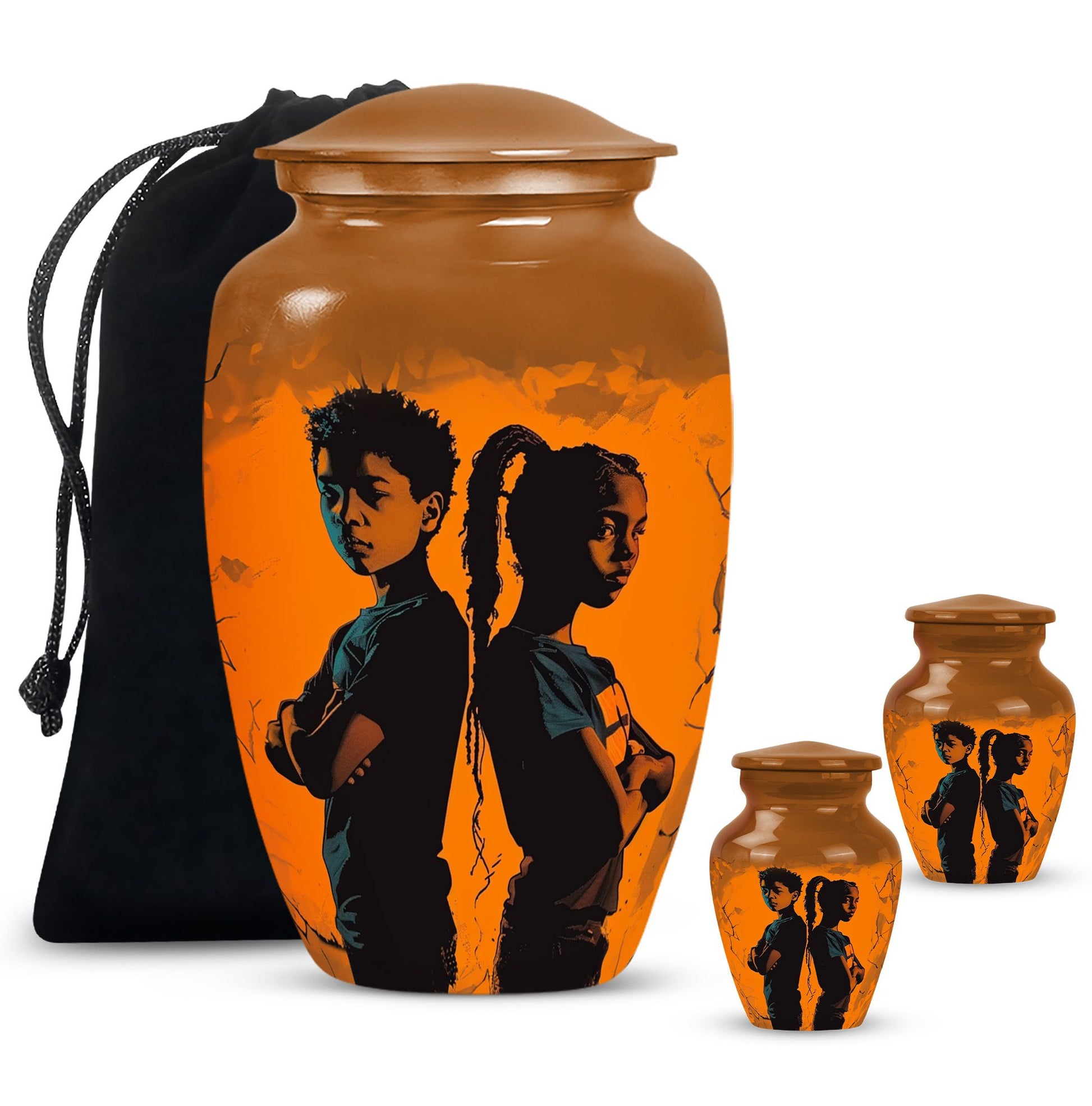 Brother And Sister Mini Urns For Human Ashes Large Funeral, Ashes Urn