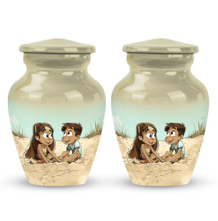 Brother And Sister Urn For Human Ashes Funeral, Ashes Urn For Ashes