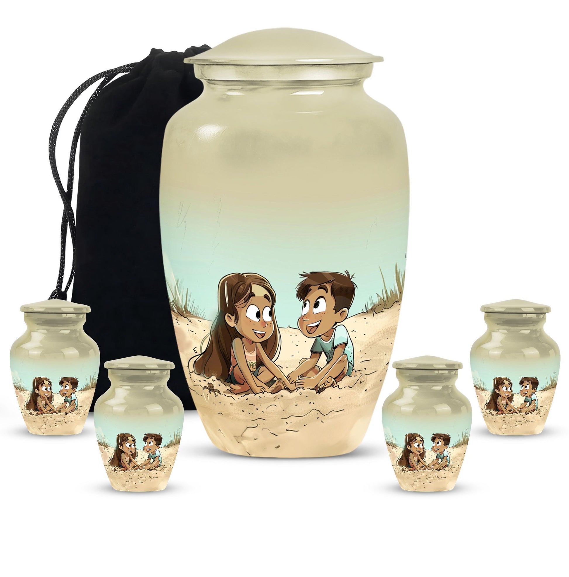 Brother And Sister Urn For Human Ashes Funeral, Ashes Urn For Ashes