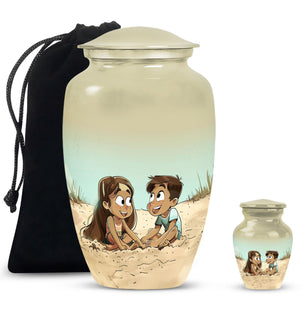 Brother And Sister Urn For Human Ashes Funeral, Ashes Urn For Ashes