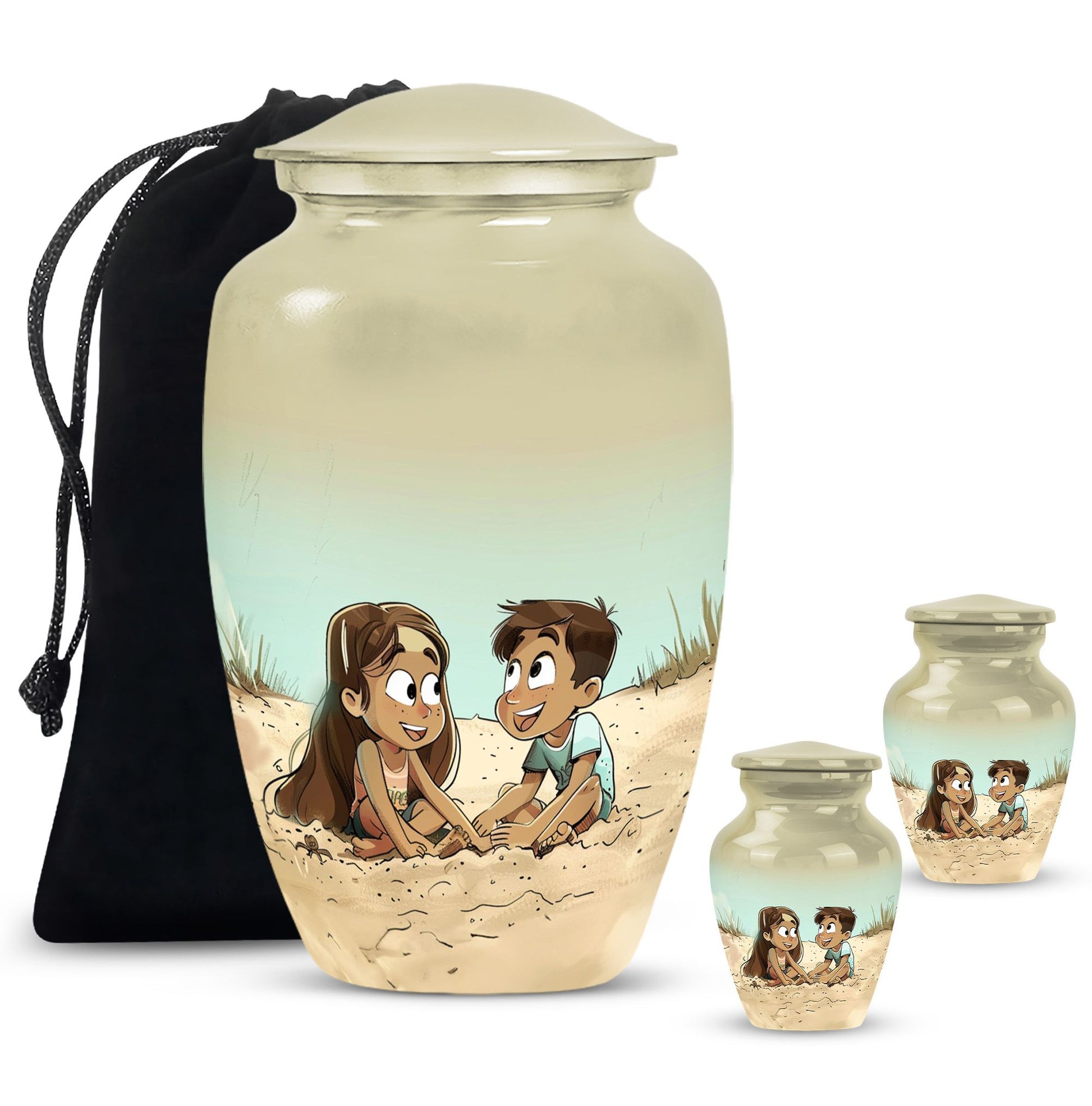 Brother And Sister Urn For Human Ashes Funeral, Ashes Urn For Ashes