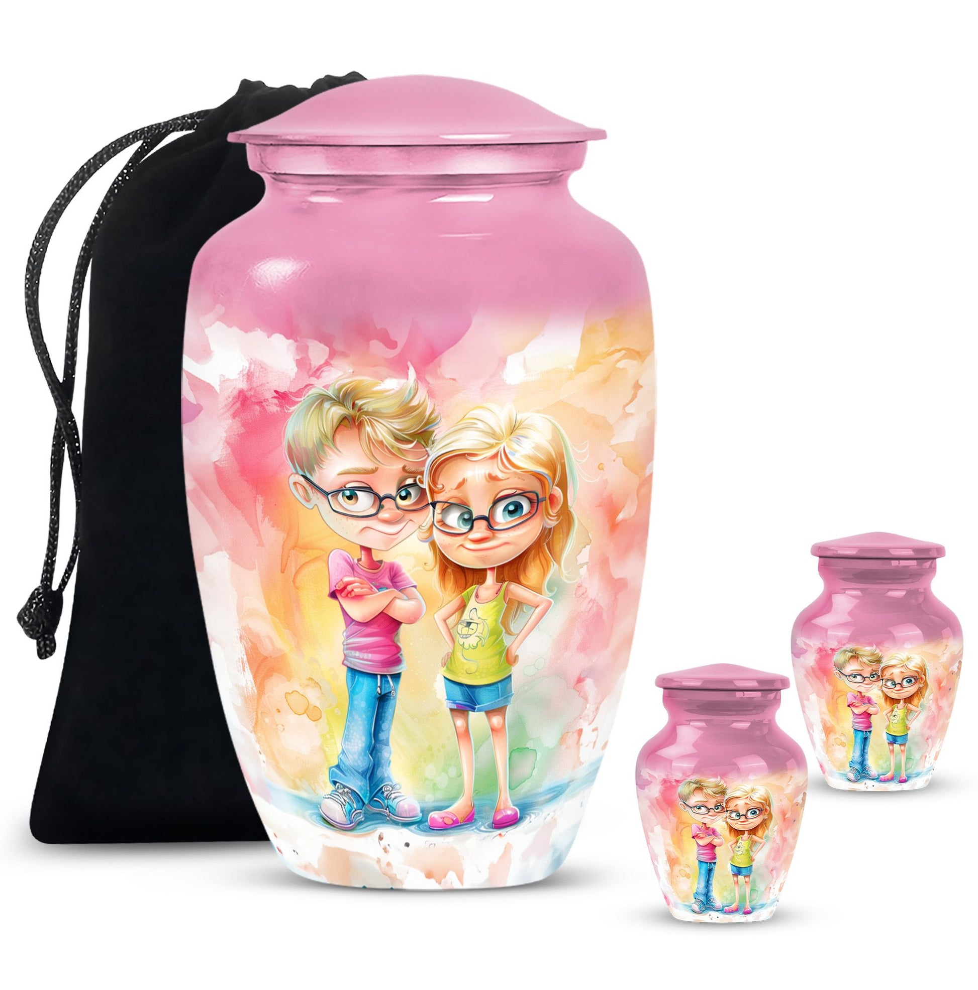 Brother And Sister Urn For Human Ashes Funeral, Ashes Cremation Urn