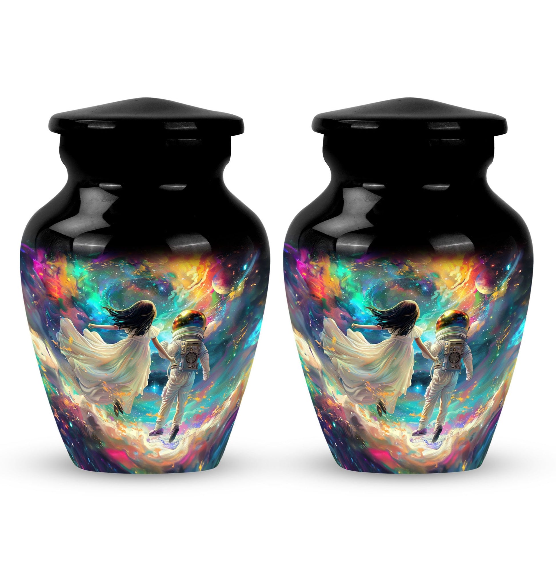 Brother And Sister Large Urn For Human Funeral, Ashes Cremation Urn