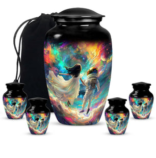 Brother And Sister Large Urn For Human Funeral, Ashes Cremation Urn
