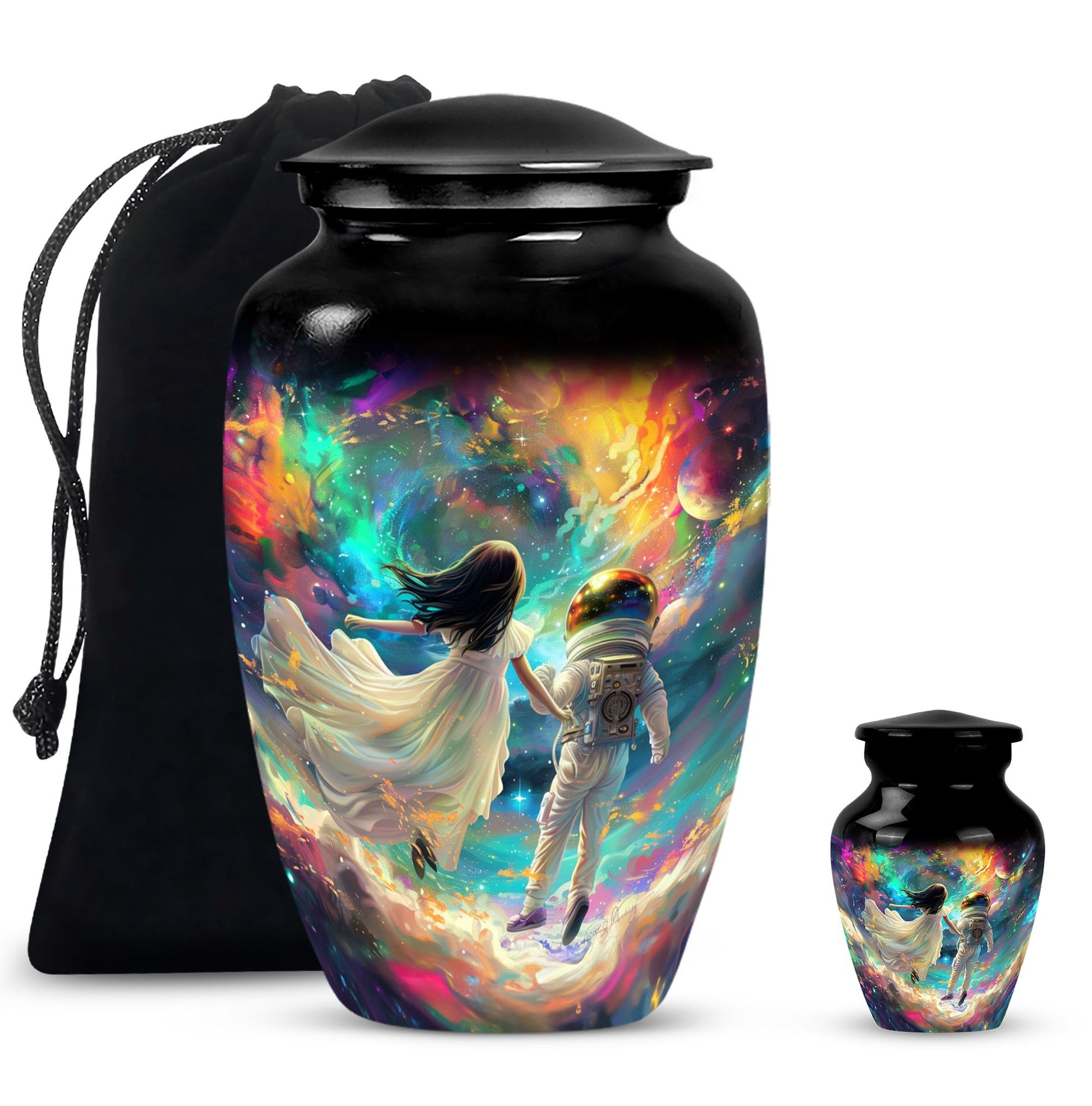 Brother And Sister Large Urn For Human Funeral, Ashes Cremation Urn