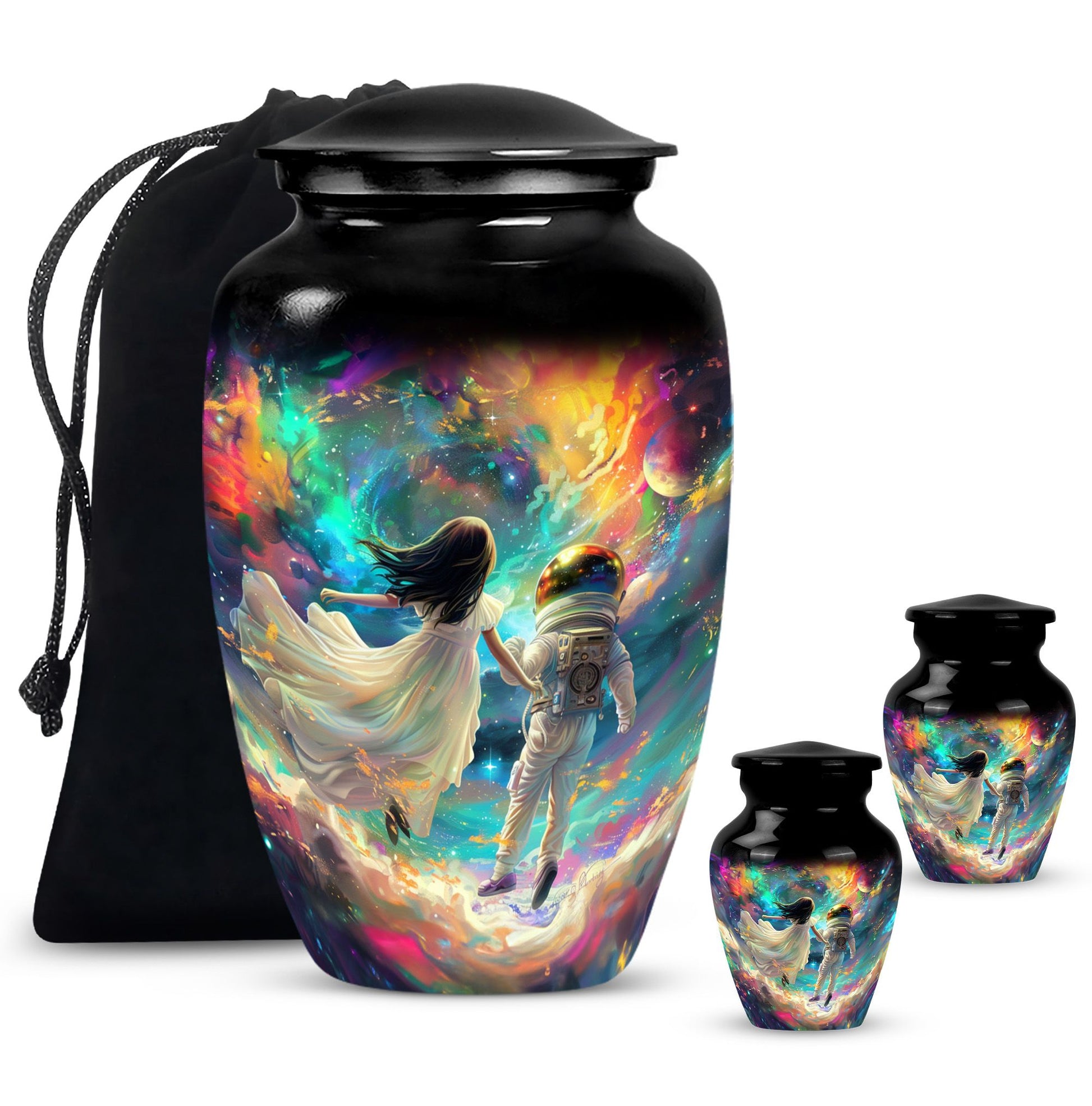 Brother And Sister Large Urn For Human Funeral, Ashes Cremation Urn
