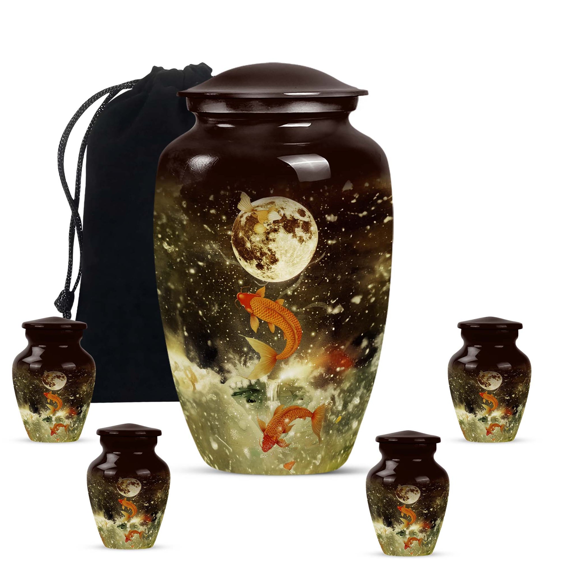 Fish Small Urns For Ashes Funeral, Ashes Memorial Urn