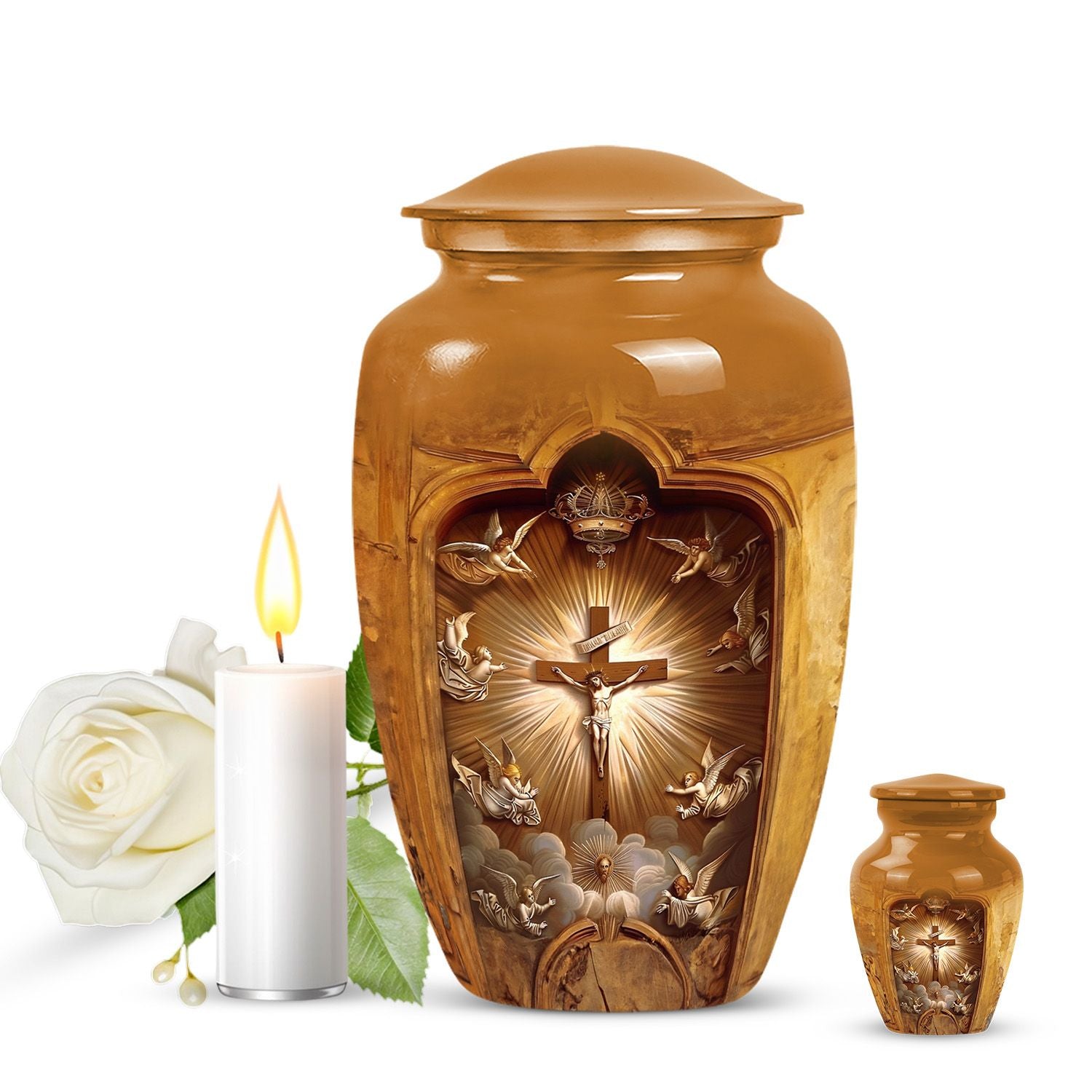Catholic Ashes Keepsake Funeral, Ashes Cremation Urn For Ashes