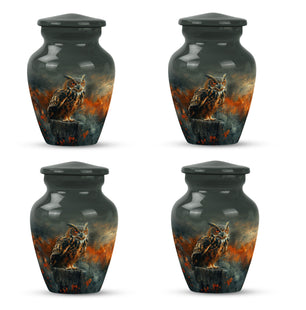 Owl Mini Urns For Ashes Funeral, Ashes Cremation Urn For Ashes