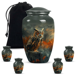 Owl Mini Urns For Ashes Funeral, Ashes Cremation Urn For Ashes