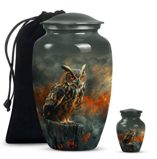 Owl Mini Urns For Ashes Funeral, Ashes Cremation Urn For Ashes