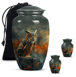 Owl Mini Urns For Ashes Funeral, Ashes Cremation Urn For Ashes