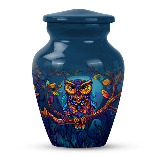 Owl Decorative Urns Funeral, Ashes Memorial Urn