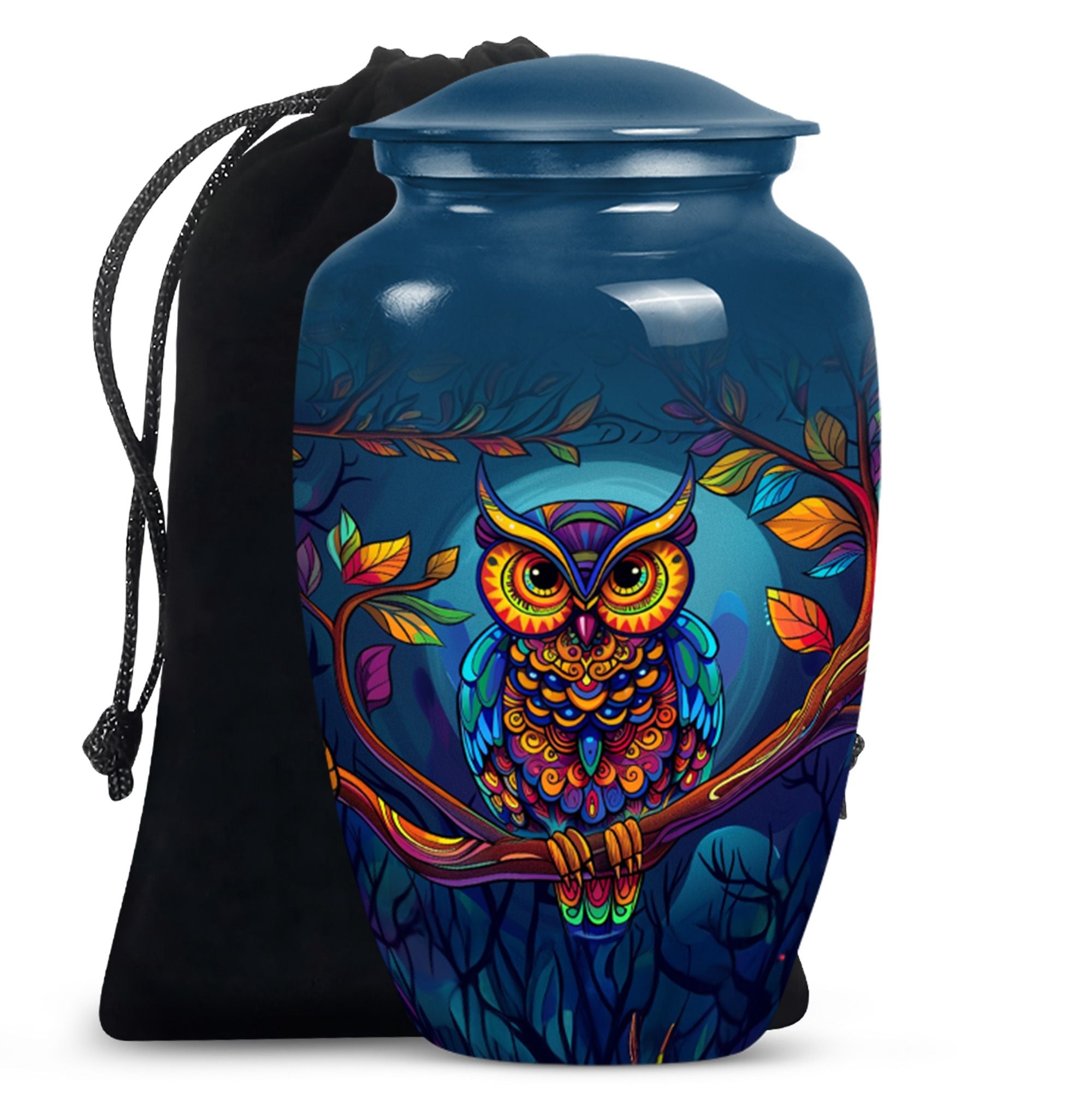 Owl Decorative Urns Funeral, Ashes Memorial Urn