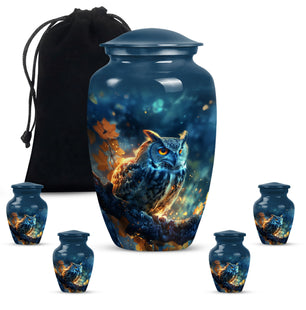 Owl Burial Urns For Adult Human Ashes Large Funeral, Ashes Urn