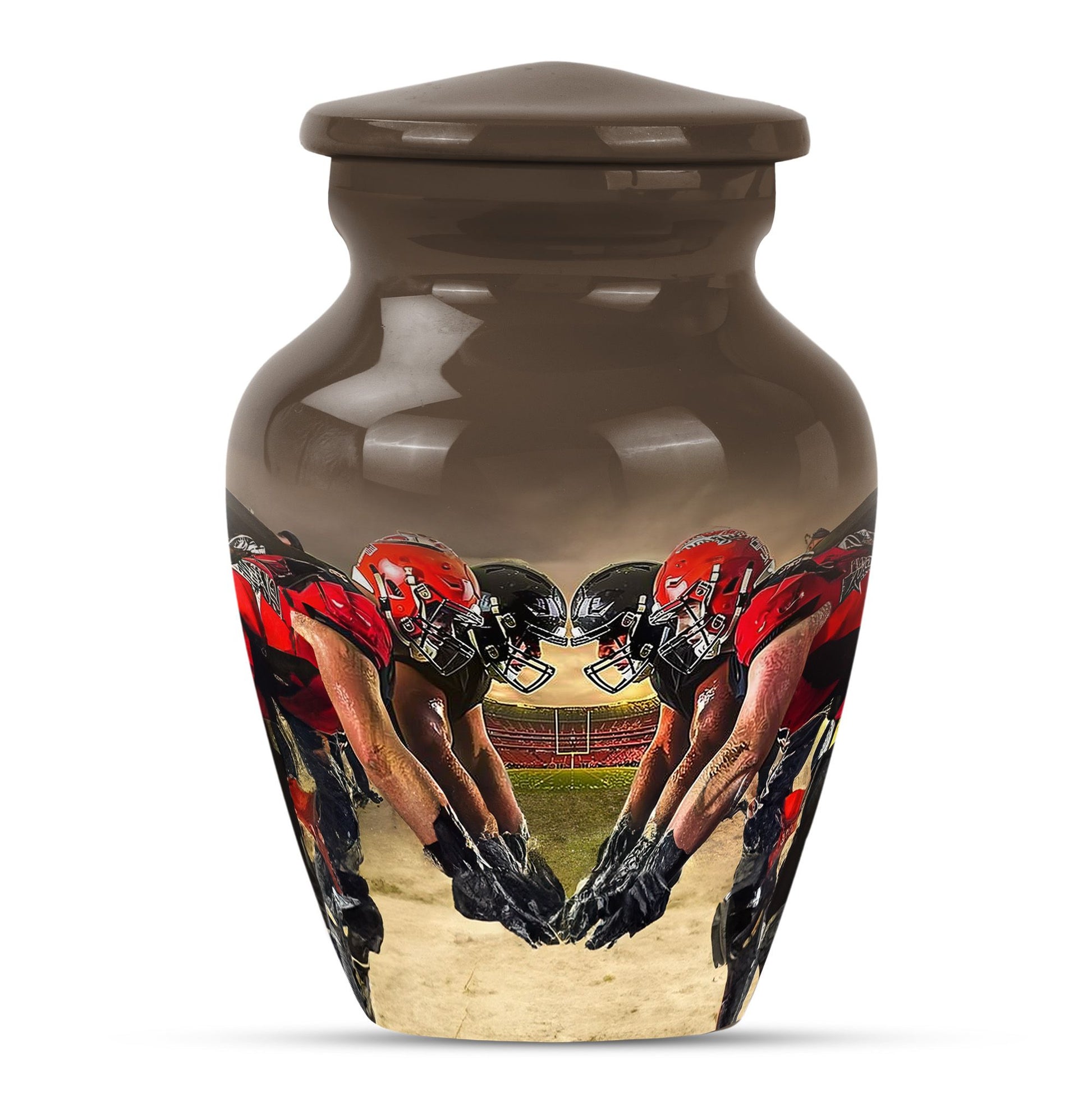 Football Small Urn For Ashes Teardrop, Heart Cremation Urn