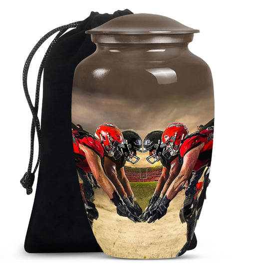 Football Small Urn For Ashes Funeral, Ashes Cremation Urn