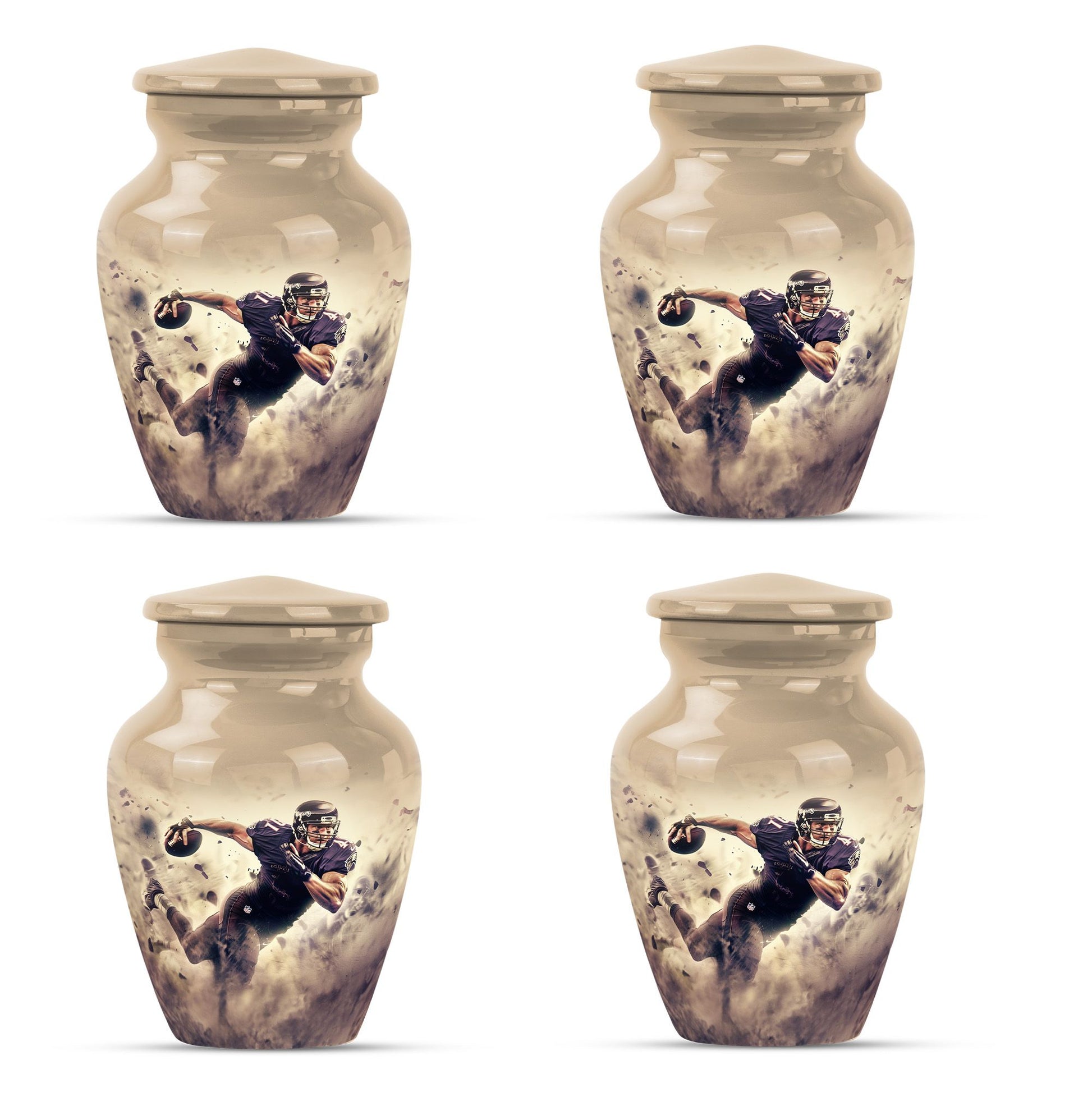 Football Large Urns For Human Ashes Funeral, Ashes Memorial Urn