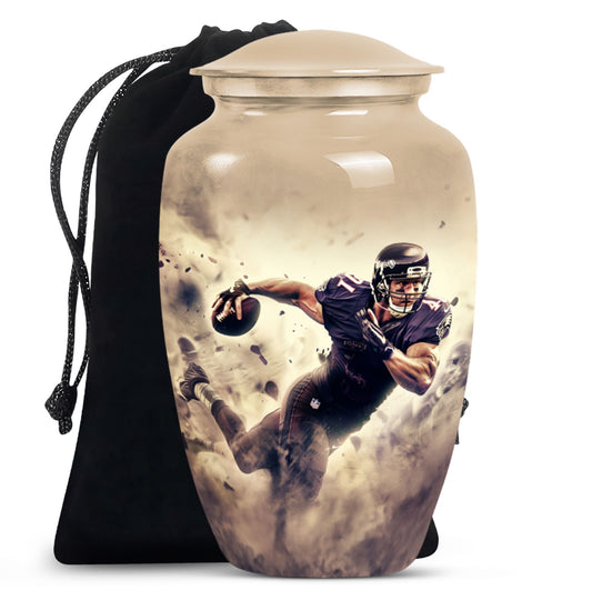 Football Large Urns For Human Ashes Teardrop, Heart Shape Urn