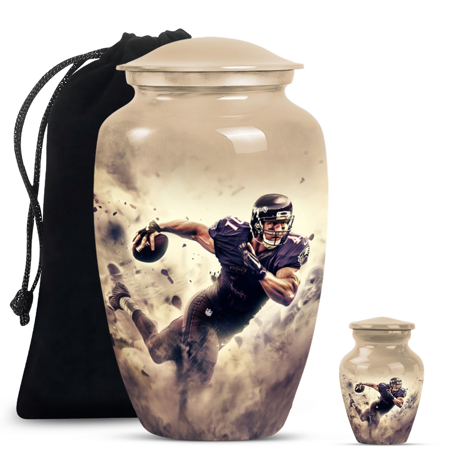Football Large Urns For Human Ashes Funeral, Ashes Memorial Urn