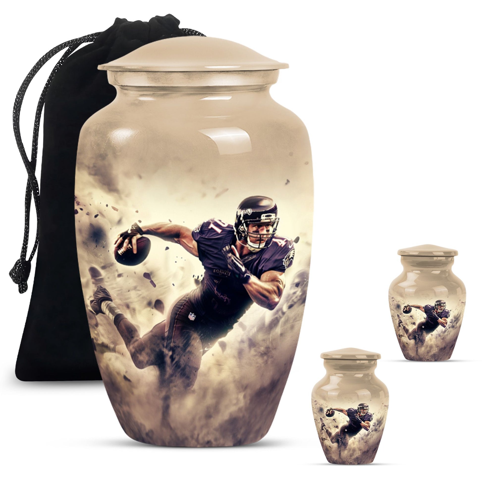 Football Large Urns For Human Ashes Funeral, Ashes Memorial Urn