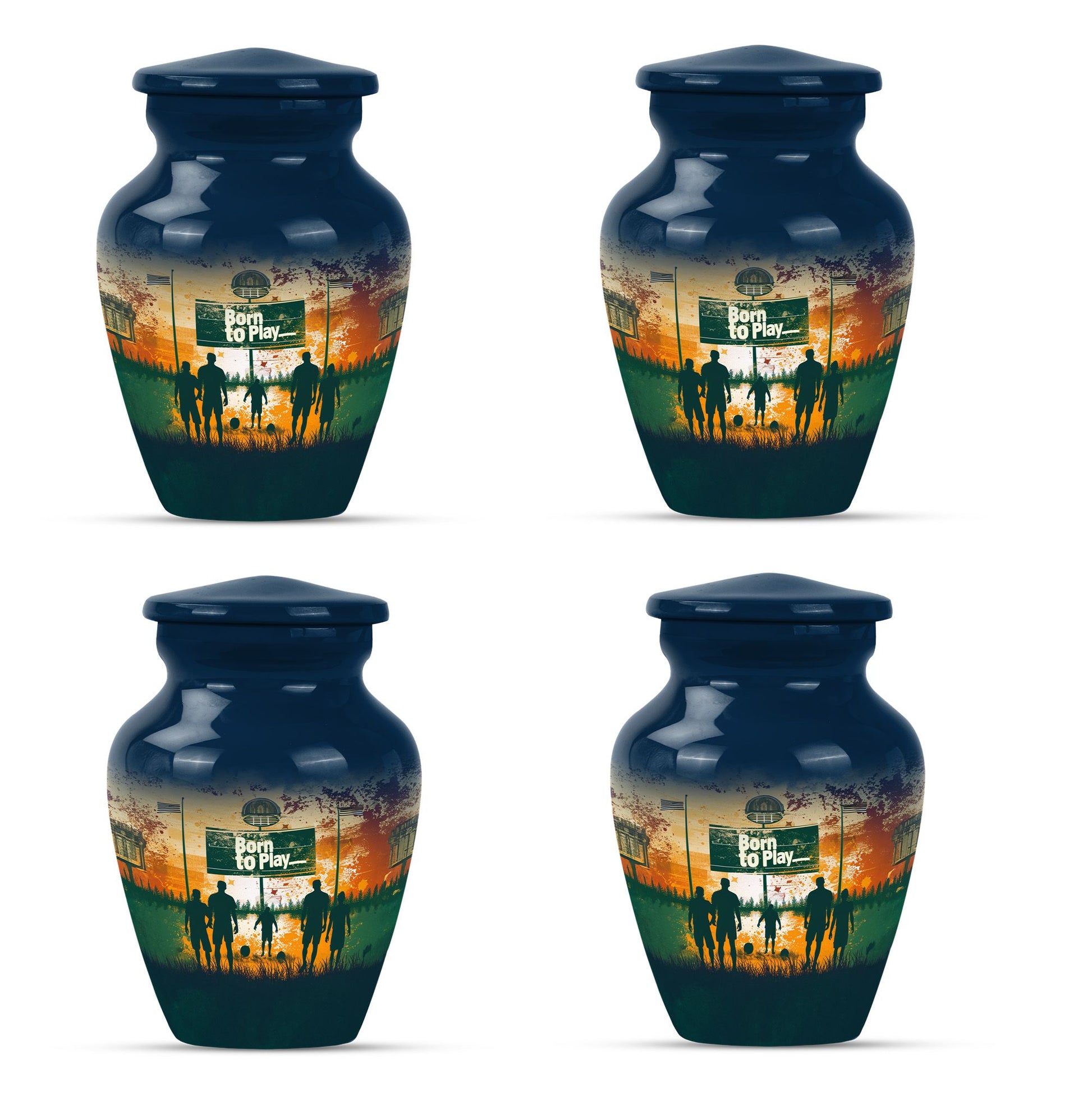 Football Keepsake Funeral, Ashes Cremation Urn For Ashes