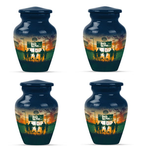 Football Keepsake Funeral, Ashes Cremation Urn For Ashes