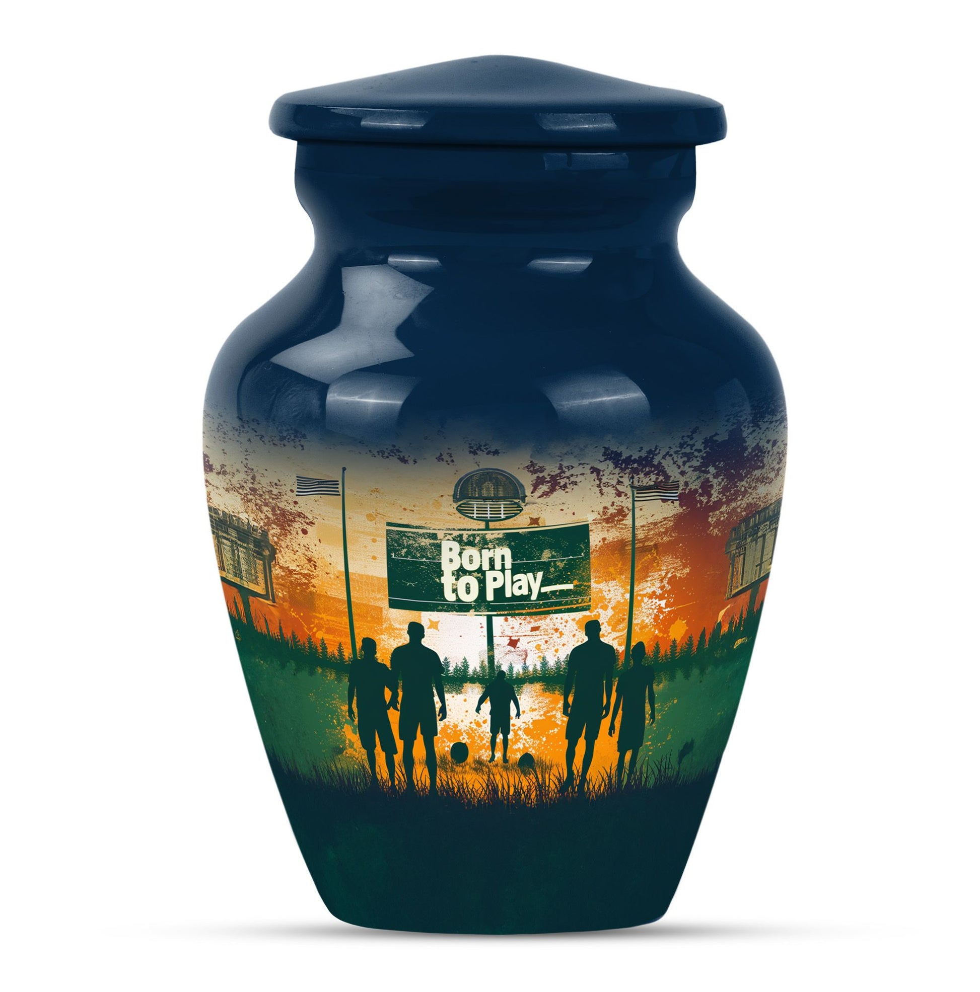 Football Keepsake Funeral, Ashes Cremation Urn For Ashes