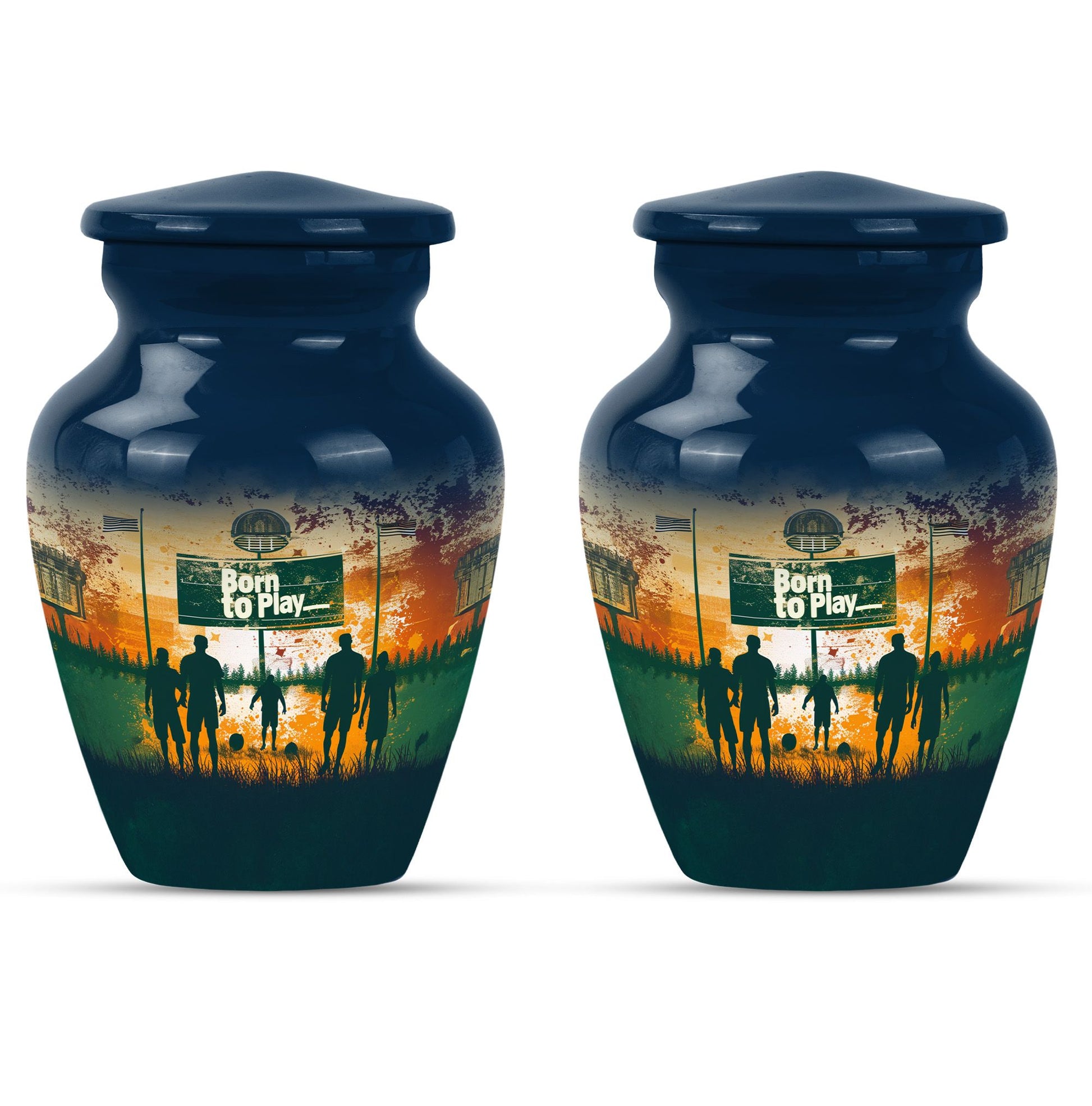 Football Keepsake Funeral, Ashes Cremation Urn For Ashes