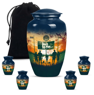 Football Keepsake Funeral, Ashes Cremation Urn For Ashes