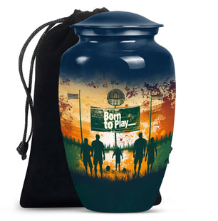 Football Keepsake Funeral, Ashes Cremation Urn For Ashes