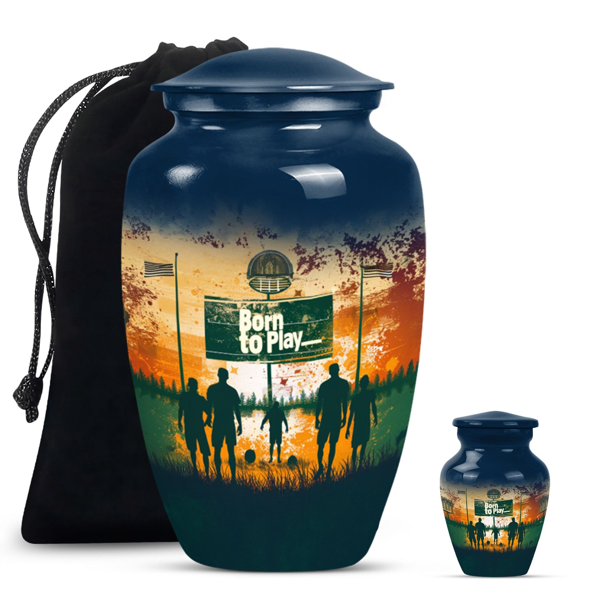 Football Keepsake Funeral, Ashes Cremation Urn For Ashes