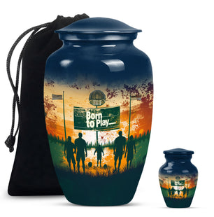 Football Keepsake Funeral, Ashes Cremation Urn For Ashes