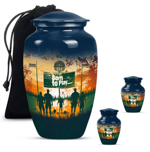 Football Keepsake Funeral, Ashes Cremation Urn For Ashes