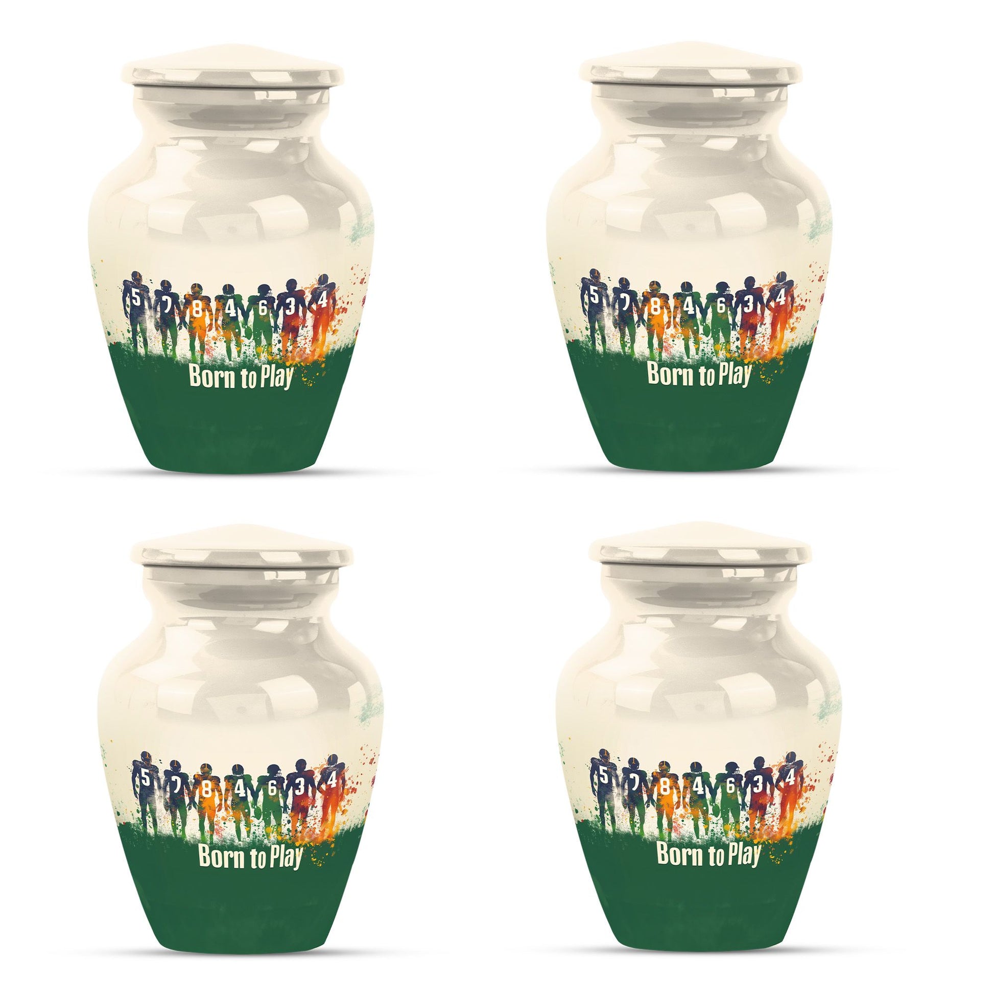 Football Medium Urn Large Funeral, Ashes Urn For Ashes