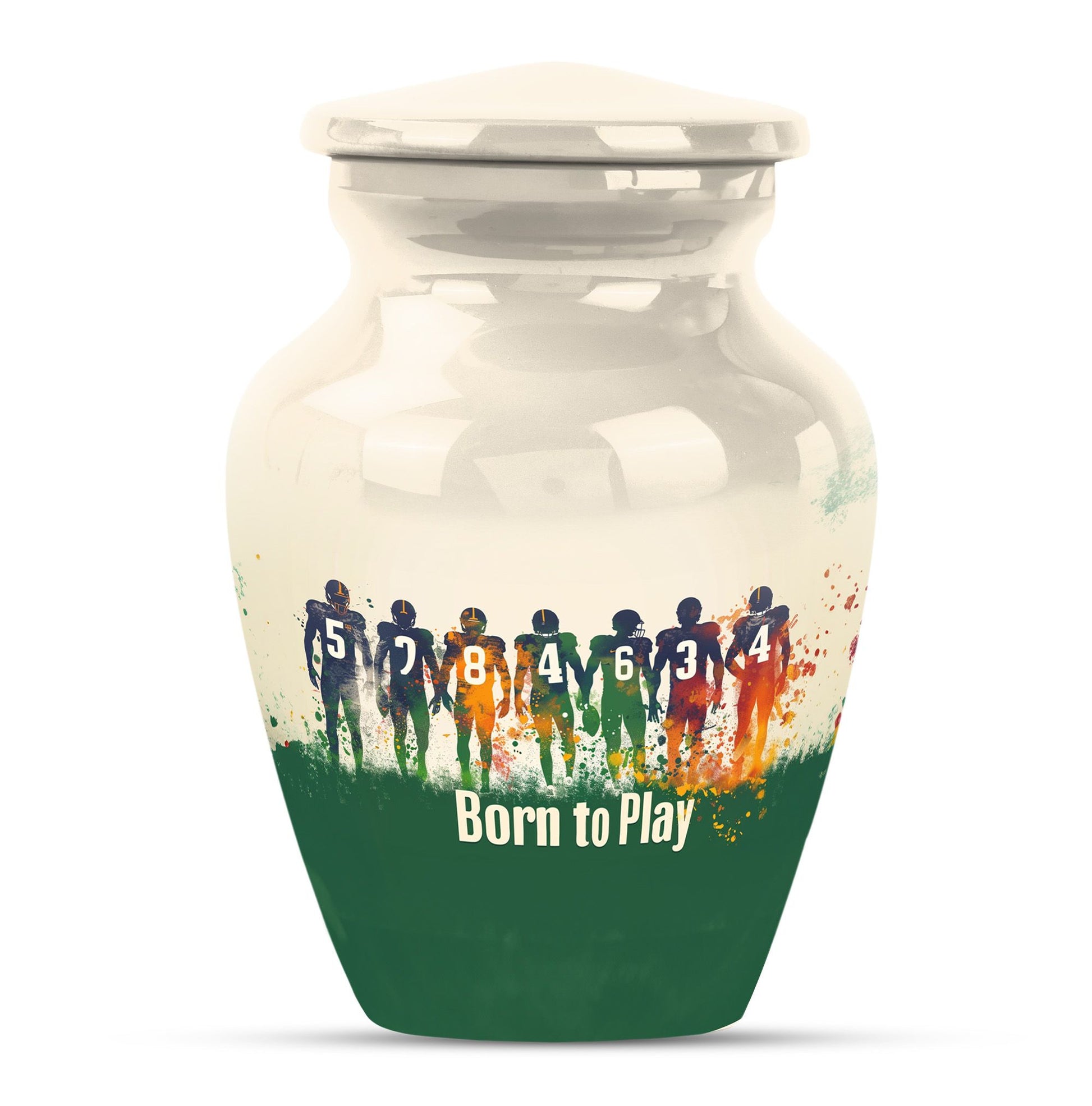 Football Medium Urn Large Funeral, Ashes Urn For Ashes