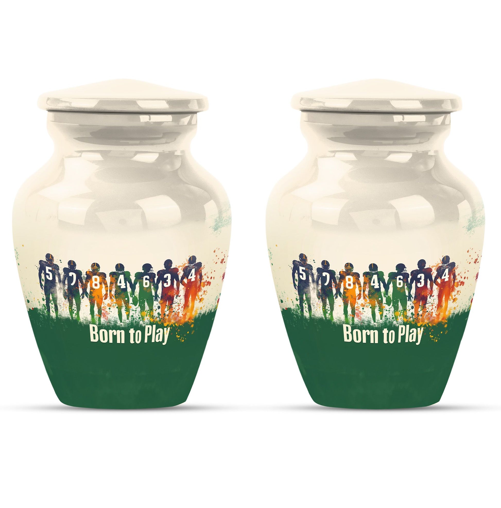 Football Medium Urn Large Funeral, Ashes Urn For Ashes