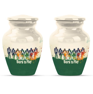 Football Medium Urn Large Funeral, Ashes Urn For Ashes