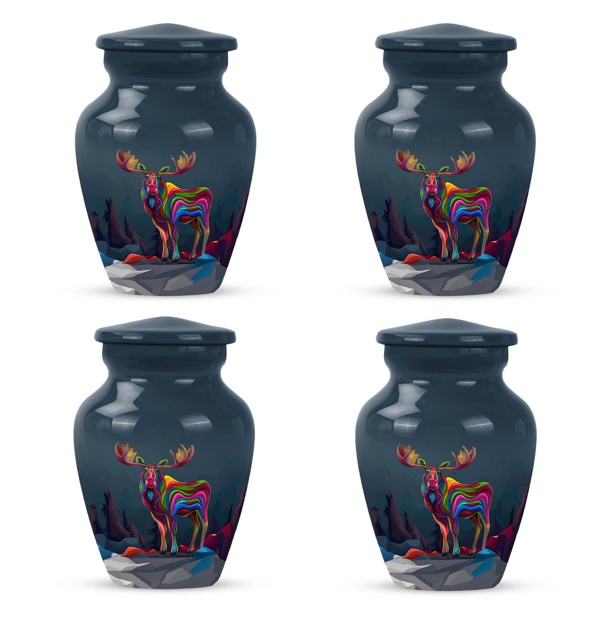 Moose Walking Adult Urn Funeral, Ashes Memorial Urn