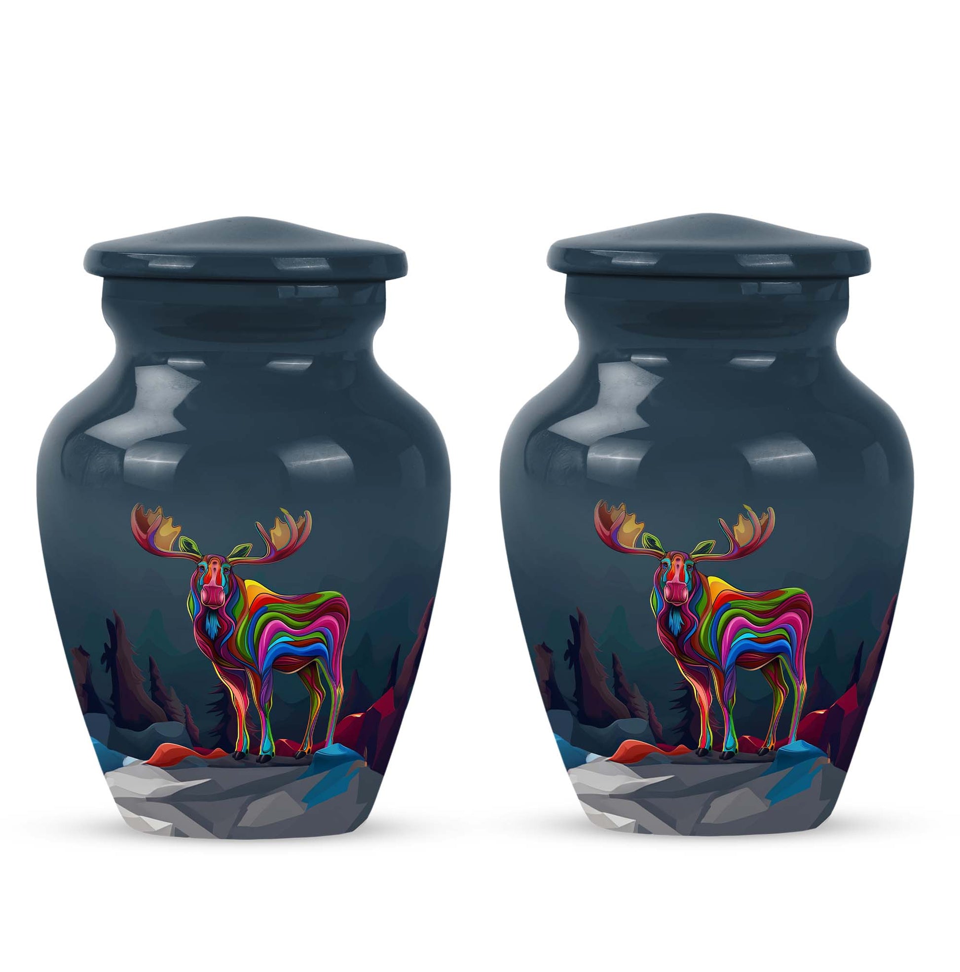Moose Walking Adult Urn Funeral, Ashes Memorial Urn