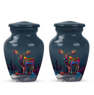 Moose Walking Adult Urn Funeral, Ashes Memorial Urn