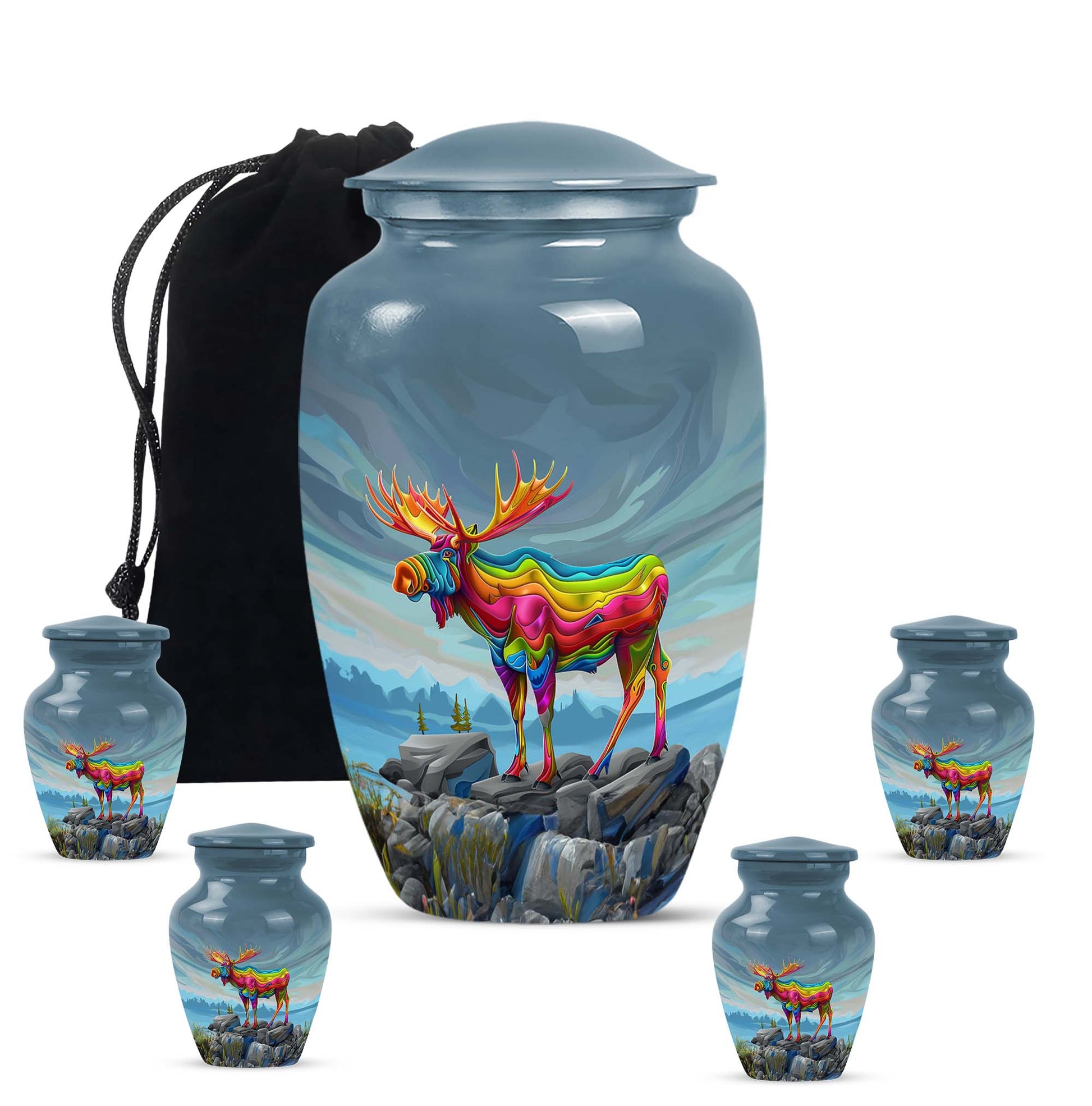 Moose Walking Urns For Adults Large Funeral, Ashes Urn