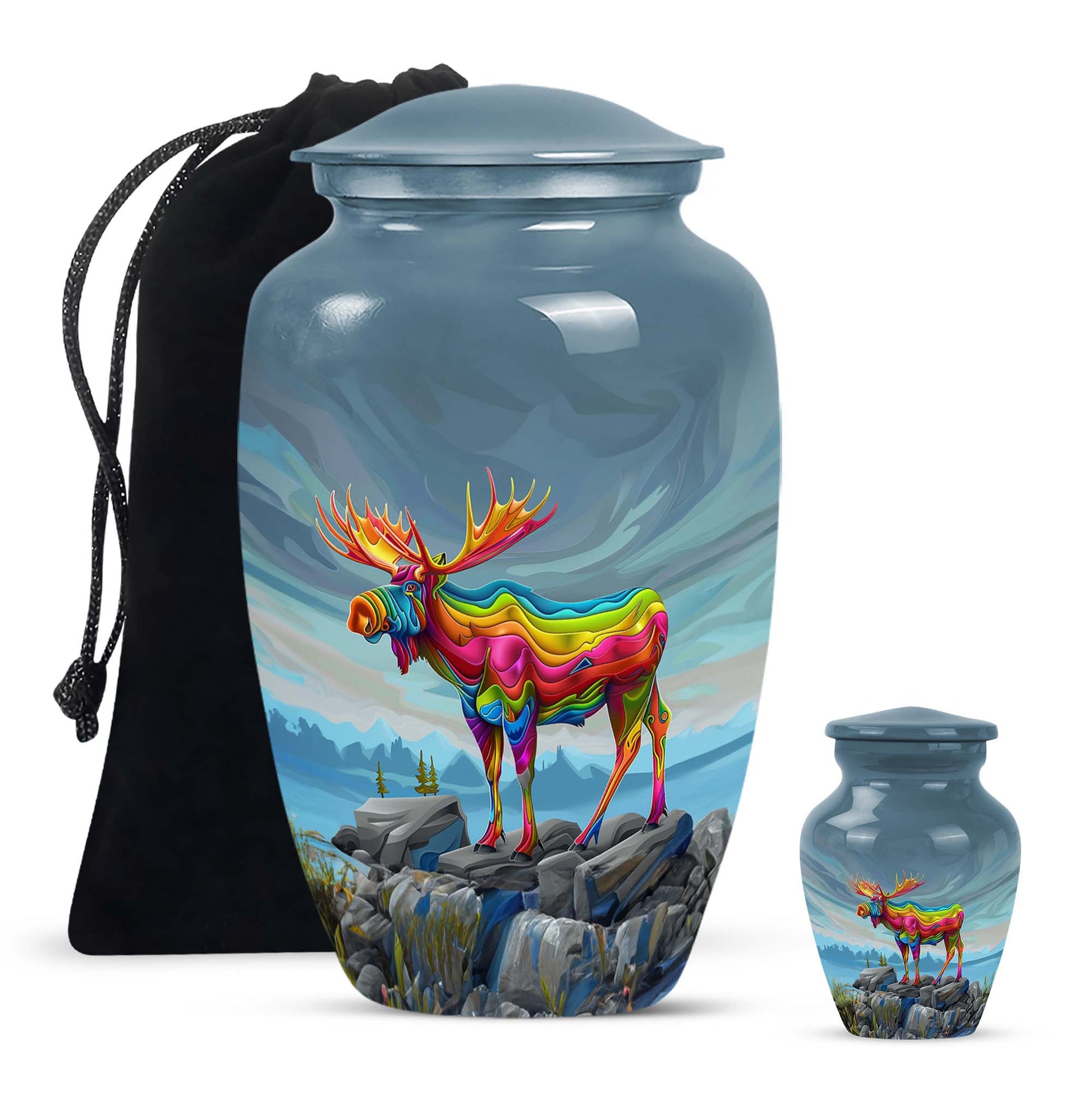 Moose Walking Urns For Adults Large Funeral, Ashes Urn