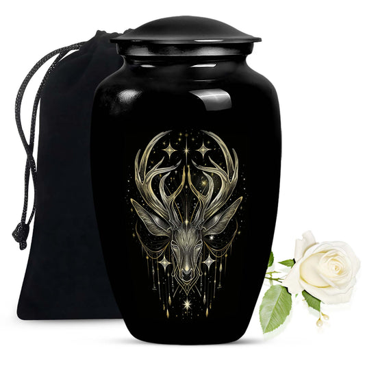 Moose Walking Urn For Ashes For Mom Funeral, Ashes Cremation Urn
